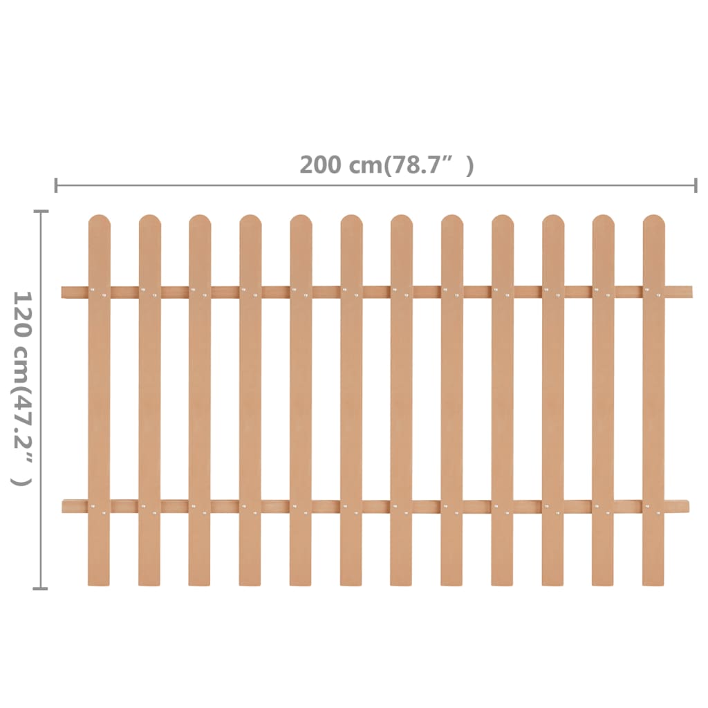 Gard din șipci, 200 x 120 cm, WPC Lando - Lando