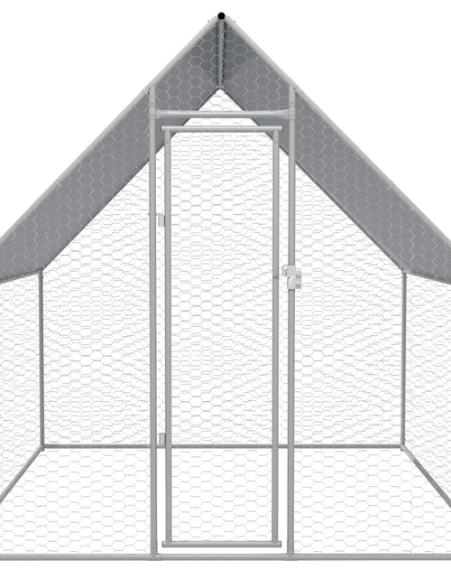 Загрузите изображение в средство просмотра галереи, Coteț de găini pentru exterior, 2x2x1,92 m, oțel galvanizat Lando - Lando
