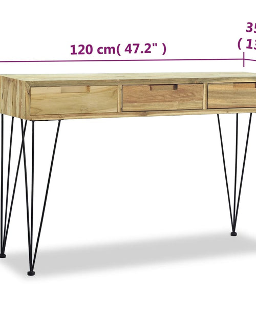 Загрузите изображение в средство просмотра галереи, Masă consolă, 120x35x76 cm, tec masiv Lando - Lando
