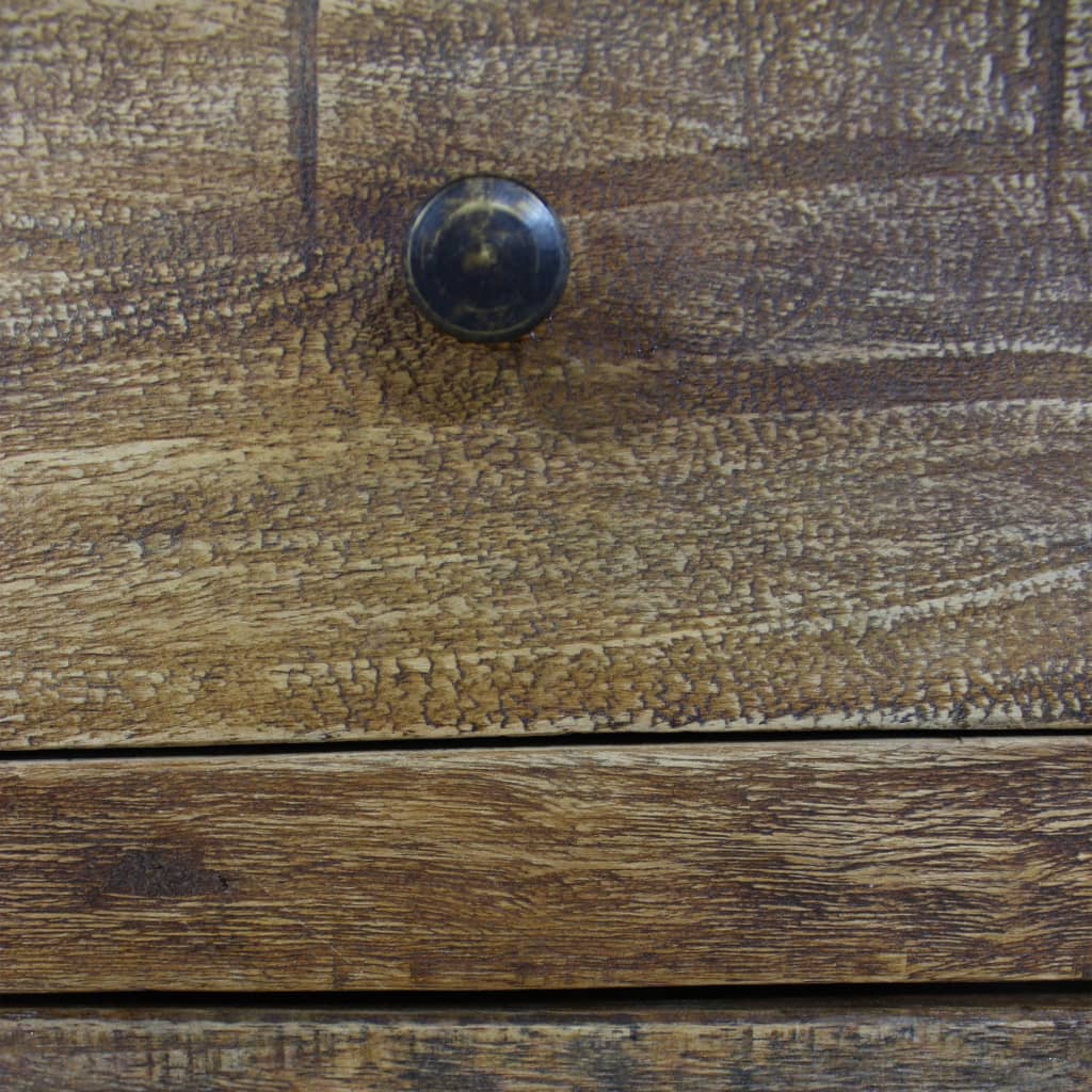 Noptieră, lemn masiv reciclat, 40x30x51 cm - Lando