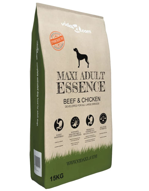 Загрузите изображение в средство просмотра галереи, Hrană câini uscată Premium Maxi Adult Essence, vită &amp; pui 15 kg - Lando
