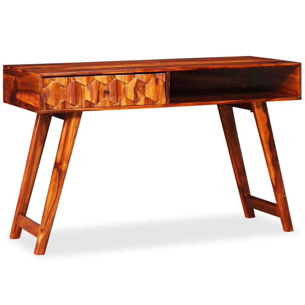 Masă de scris din lemn masiv de sheesham 118 x 50 x 76 cm Lando - Lando