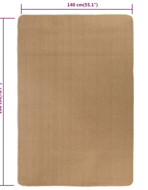 Загрузите изображение в средство просмотра галереи, Covor de iută cu suport din latex, 140x200 cm, Natural Lando - Lando
