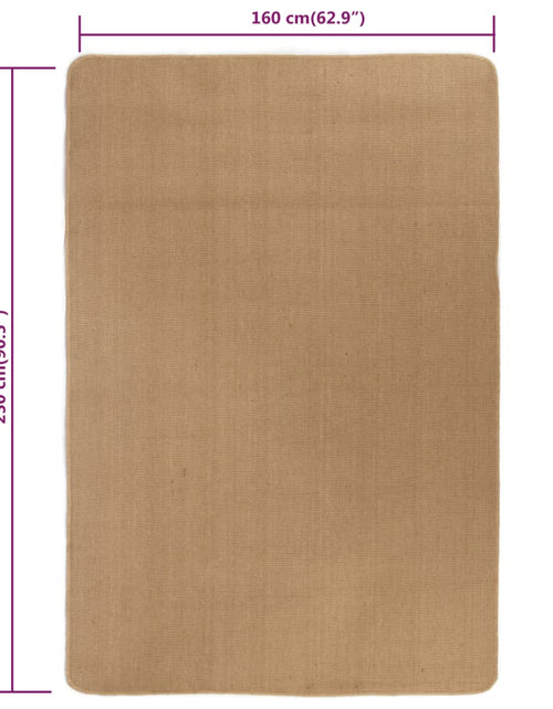 Încărcați imaginea în vizualizatorul Galerie, Covor de iută cu spate din latex, 160 x 230 cm, natural Lando - Lando

