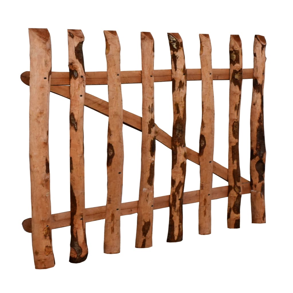 Poartă de gard simplă, din lemn de alun, 100 x 60 cm Lando - Lando