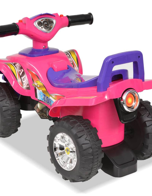 Загрузите изображение в средство просмотра галереи, ATV de plimbare pentru copii cu sunet și lumină roz și violet Lando - Lando
