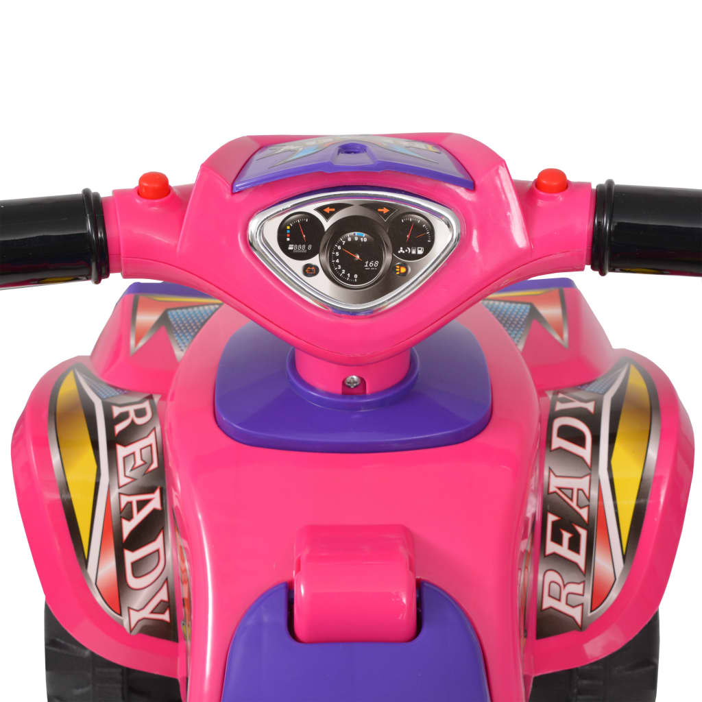 ATV de plimbare pentru copii cu sunet și lumină roz și violet Lando - Lando