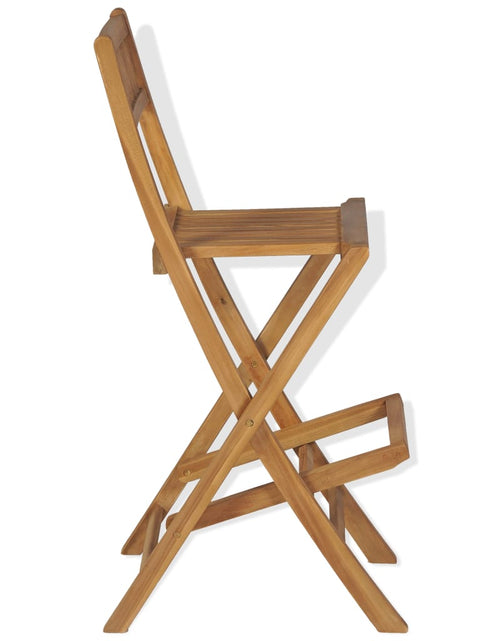 Încărcați imaginea în vizualizatorul Galerie, Set de bar cu scaune pliabile, 3 piese, lemn masiv de tec Lando - Lando
