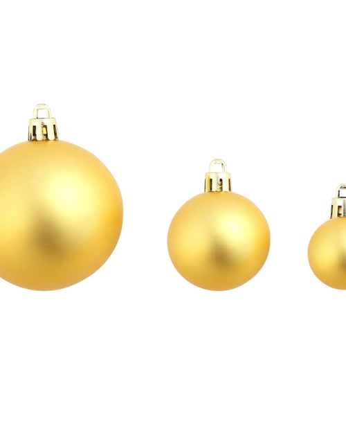 Încărcați imaginea în vizualizatorul Galerie, Set globuri de Crăciun 100 de piese, 3/4/6 cm, auriu Lando - Lando
