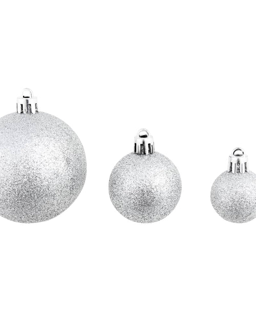 Încărcați imaginea în vizualizatorul Galerie, Set globuri de Crăciun 100 de piese, 3/4/6 cm, argintiu Lando - Lando
