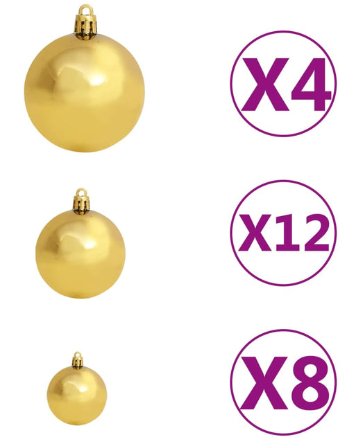 Încărcați imaginea în vizualizatorul Galerie, Set globuri de Crăciun 100 buc. 3/4/6 cm, maro/bronz/auriu Lando - Lando

