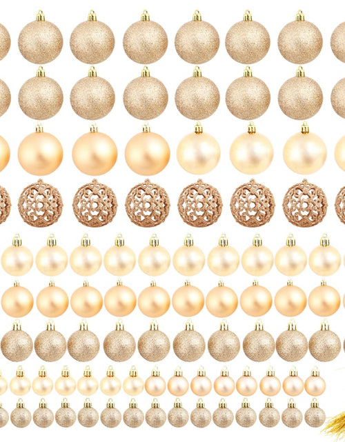 Încărcați imaginea în vizualizatorul Galerie, Set globuri de Crăciun 100 de piese 3/4/6 cm, trandafiriu/auriu Lando - Lando
