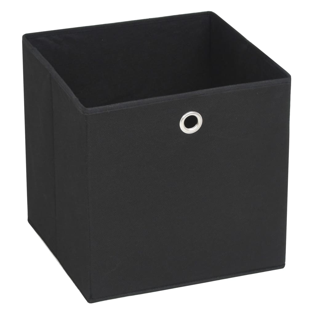 Cutii de depozitare, 10 buc. negru 32x32x32 cm material nețesut Lando - Lando