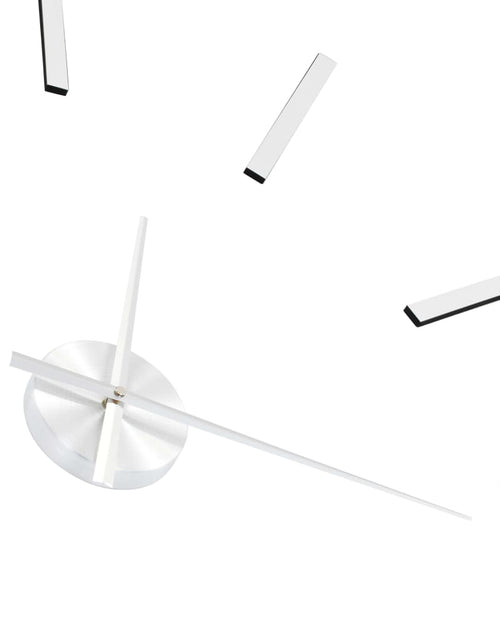 Încărcați imaginea în vizualizatorul Galerie, Ceas de perete 3D, argintiu, 100 cm, XXL, design modern - Lando
