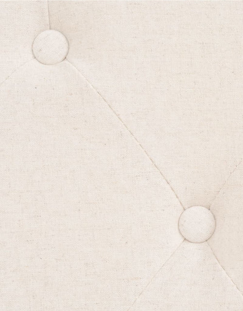 Încărcați imaginea în vizualizatorul Galerie, Set de canapele 2 piese, alb crem, material textil - Lando

