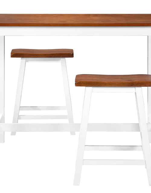 Încărcați imaginea în vizualizatorul Galerie, Set mobilier tip bar, masă și scaune, 3 piese, lemn masiv - Lando
