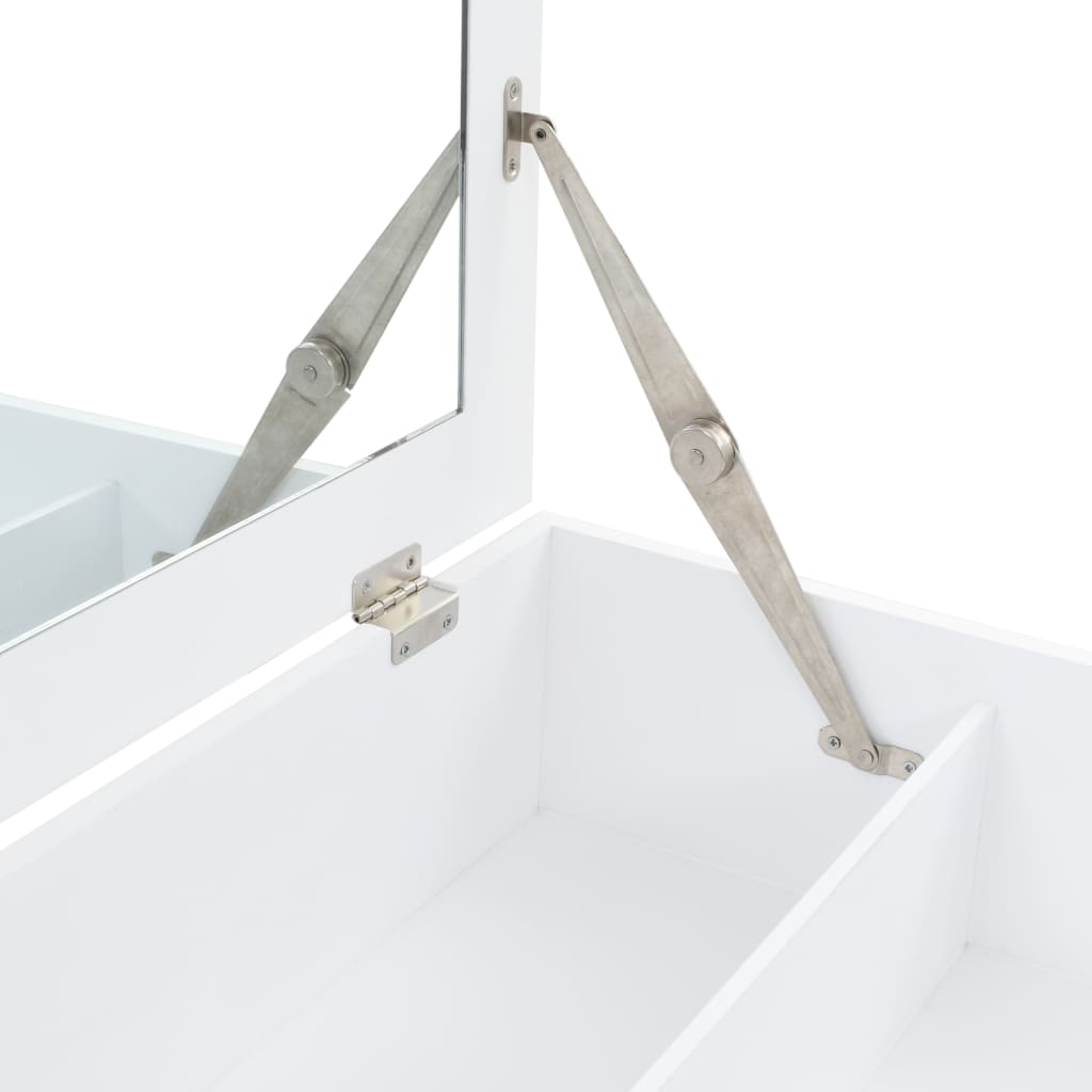 Masă de toaletă cu oglindă, MDF, 60 x 40 x 75 cm - Lando