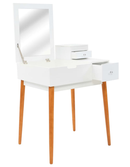 Încărcați imaginea în vizualizatorul Galerie, Masă de toaletă cu oglindă, MDF, 60x50x86 cm - Lando
