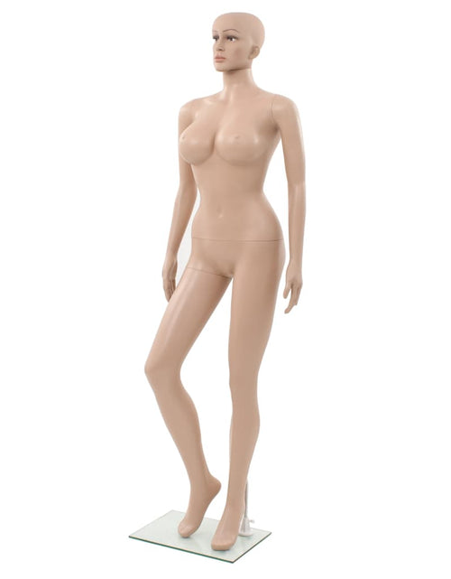 Загрузите изображение в средство просмотра галереи, Manechin feminin sexy, suport din sticlă, bej, 180 cm Lando - Lando
