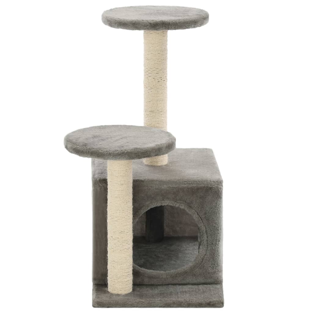 Ansamblu pisici cu stâlpi din funie de sisal, gri, 60 cm Lando - Lando