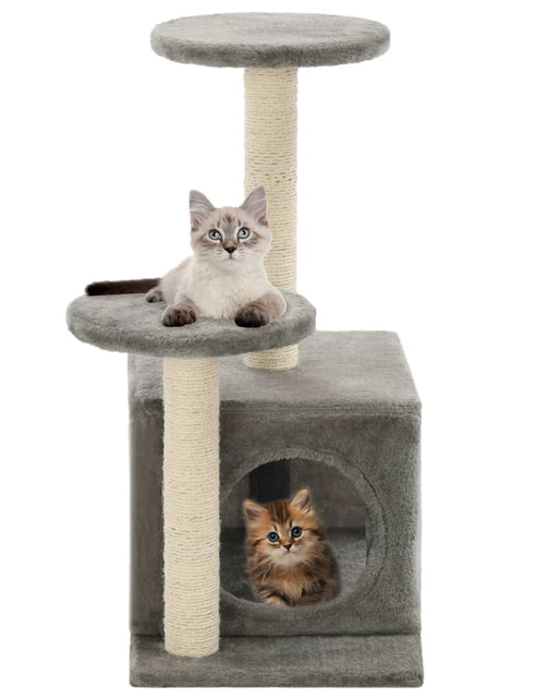 Încărcați imaginea în vizualizatorul Galerie, Ansamblu pisici cu stâlpi din funie de sisal, gri, 60 cm Lando - Lando
