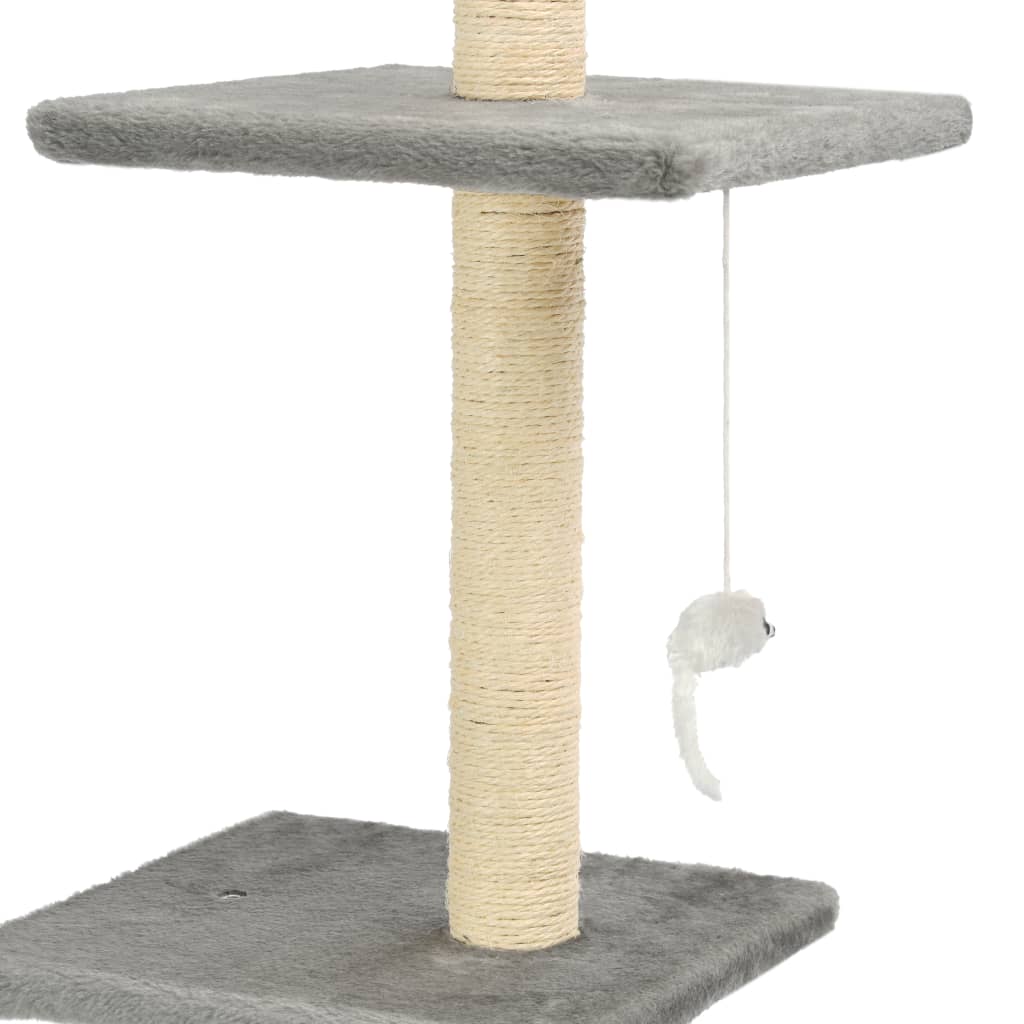 Ansamblu pisici, stâlpi funie sisal, 260 cm Gri Lando - Lando