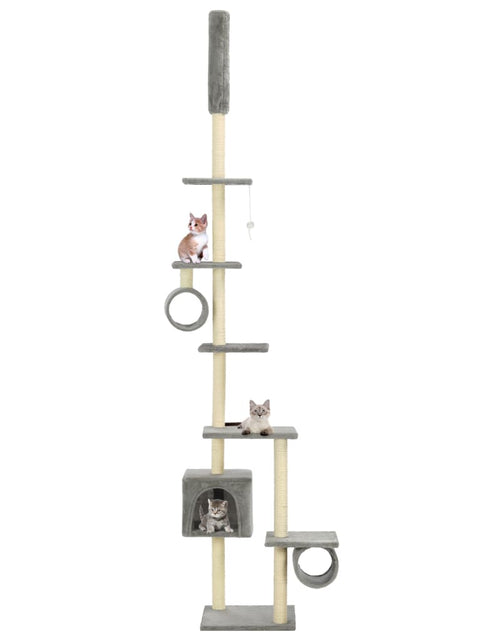 Încărcați imaginea în vizualizatorul Galerie, Ansamblu pisici, stâlpi funie sisal, 260 cm Gri Lando - Lando
