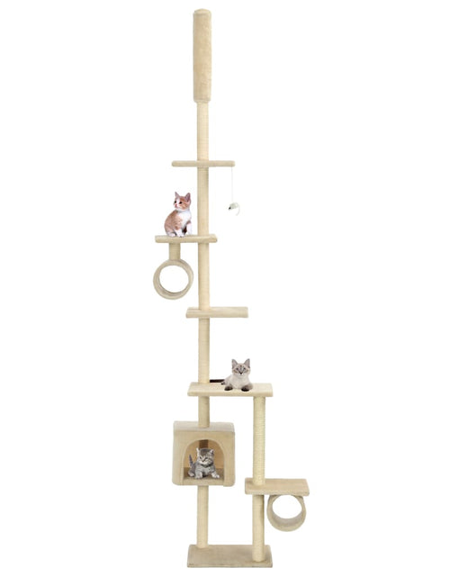 Încărcați imaginea în vizualizatorul Galerie, Ansamblu pisici, stâlpi funie sisal 260 cm, Bej Lando - Lando
