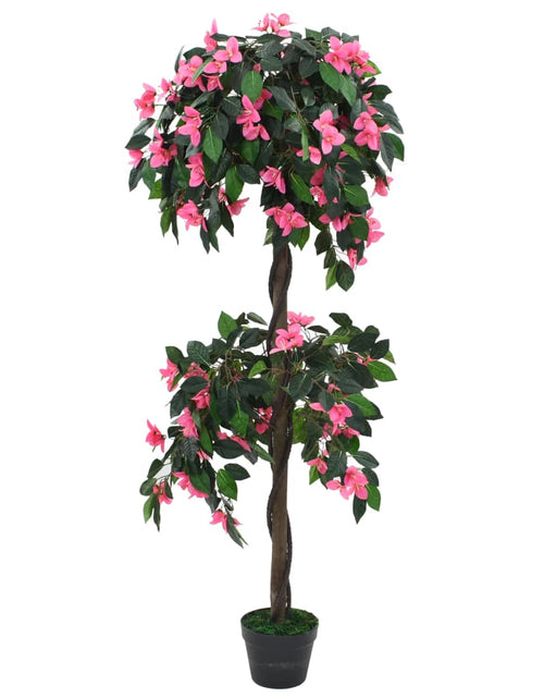 Încărcați imaginea în vizualizatorul Galerie, Plantă artificială Rododendron cu ghiveci, 155 cm, verde și roz Lando - Lando
