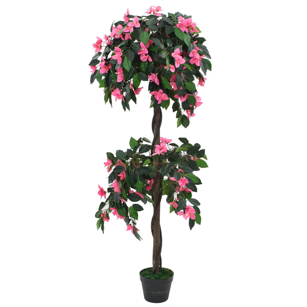 Plantă artificială Rododendron cu ghiveci, 155 cm, verde și roz Lando - Lando