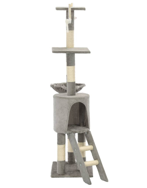 Загрузите изображение в средство просмотра галереи, Ansamblu pisici cu stâlpi din funie de sisal, 138 cm, gri Lando - Lando
