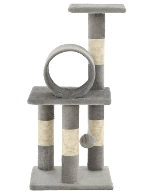 Încărcați imaginea în vizualizatorul Galerie, Ansamblu pentru pisici, stâlpi din funie de sisal, 65 cm, gri Lando - Lando
