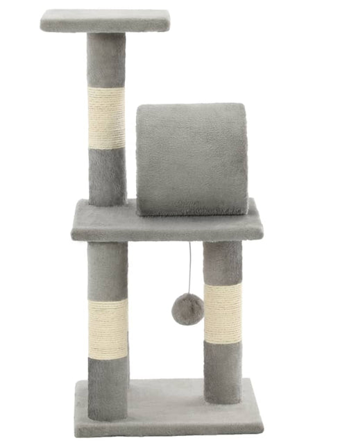 Загрузите изображение в средство просмотра галереи, Ansamblu pentru pisici, stâlpi din funie de sisal, 65 cm, gri Lando - Lando
