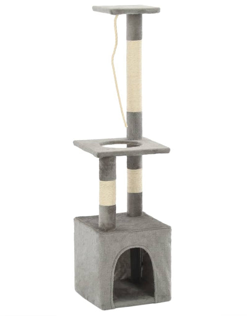 Încărcați imaginea în vizualizatorul Galerie, Ansamblu pentru pisici cu stâlpi din funie de sisal, 109 cm gri Lando - Lando
