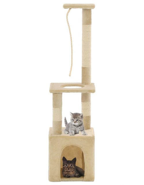 Загрузите изображение в средство просмотра галереи, Ansamblu pisici cu stâlpi din funie de sisal, 109 cm, bej Lando - Lando
