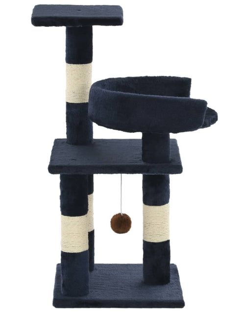 Încărcați imaginea în vizualizatorul Galerie, Ansamblu pentru pisici, stâlpi din funie sisal, 65 cm, albastru Lando - Lando
