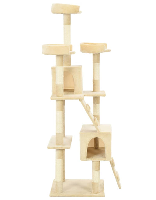 Încărcați imaginea în vizualizatorul Galerie, Ansamblu pisici cu stâlpi din funie de sisal, 170 cm, bej Lando - Lando
