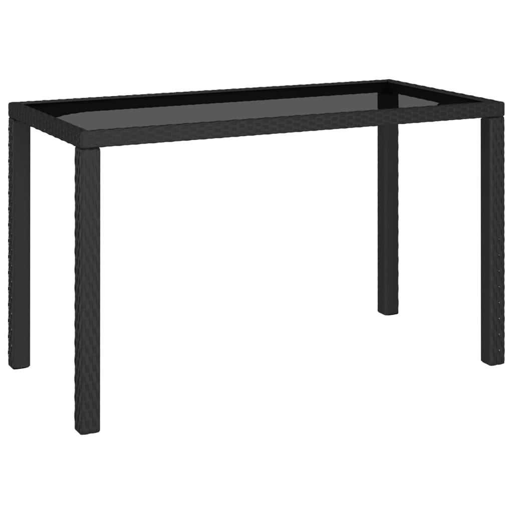 Set mobilier de exterior cu perne, 6 piese, negru, poliratan Lando - Lando