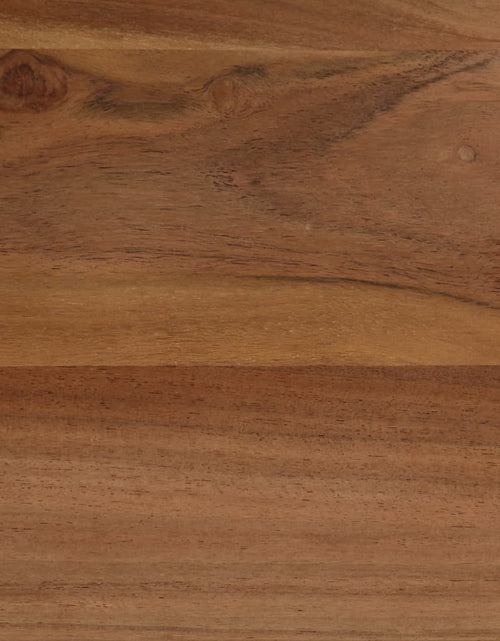 Загрузите изображение в средство просмотра галереи, Masă de bucătărie, lemn masiv de salcâm și oțel, 120x60x76 cm - Lando
