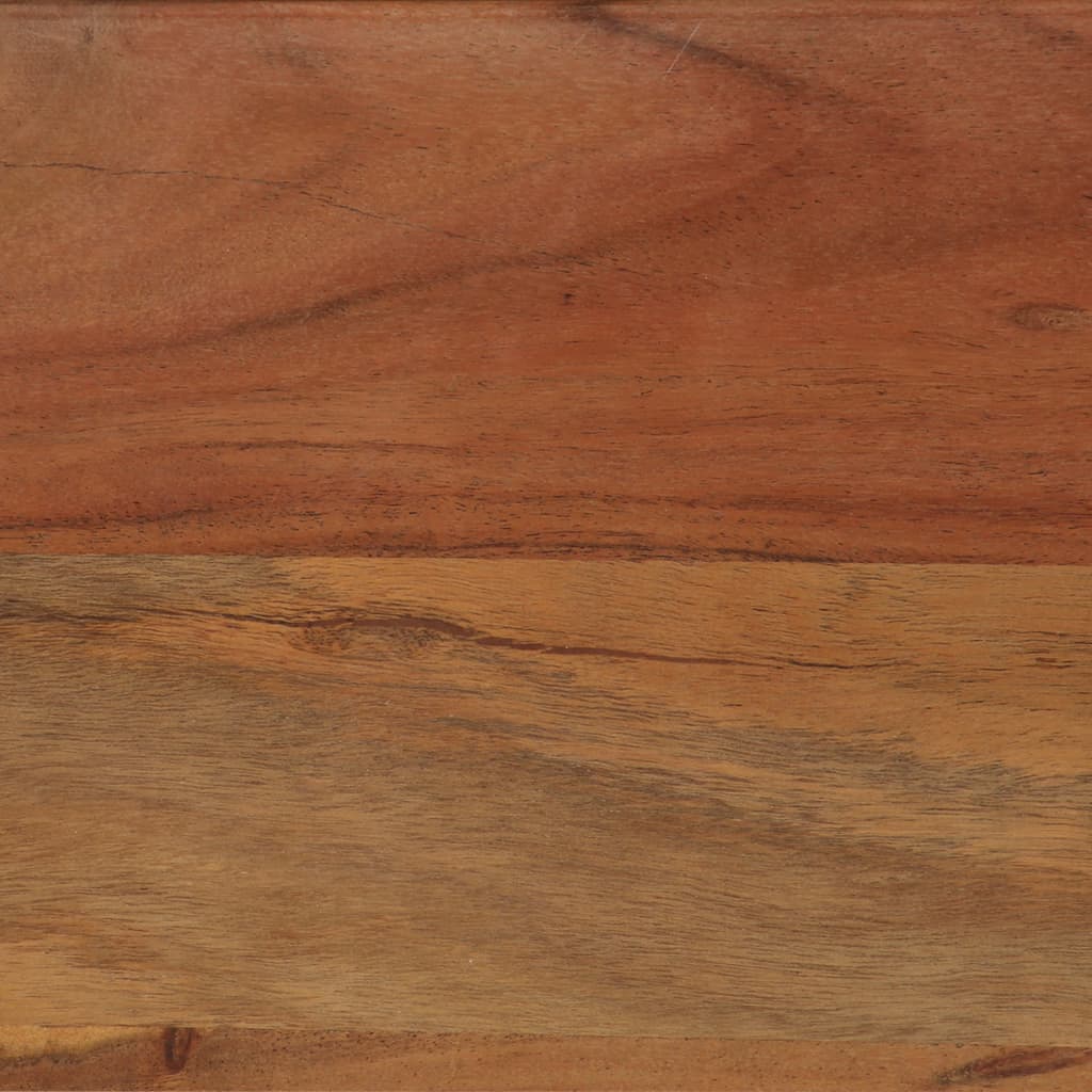 Masă de bucătărie, lemn masiv de salcâm și oțel, 120x60x76 cm - Lando