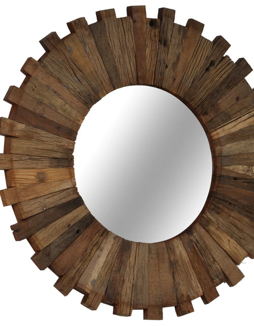 Încărcați imaginea în vizualizatorul Galerie, Oglindă de perete, 50 cm, lemn masiv reciclat Lando - Lando
