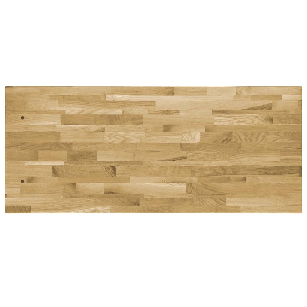 Blat masă, lemn masiv stejar, dreptunghiular, 44 mm, 100x60 cm - Lando