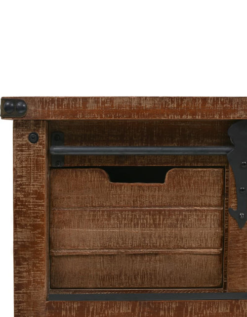 Загрузите изображение в средство просмотра галереи, Masă consolă din lemn masiv de brad, maro, 131x35,5x75 cm Lando - Lando
