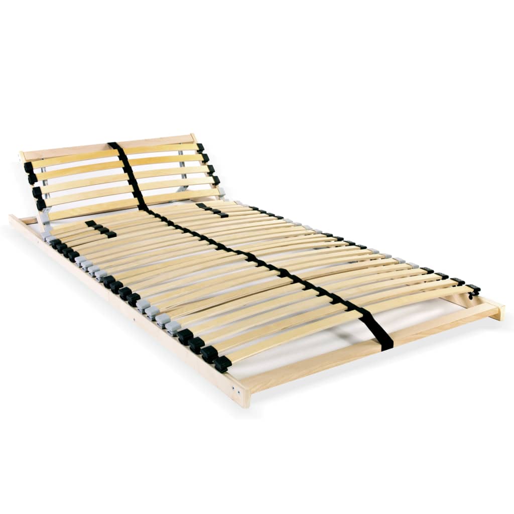 Bază pat cu șipci, 28 șipci, 7 zone, 90 x 200 cm - Lando