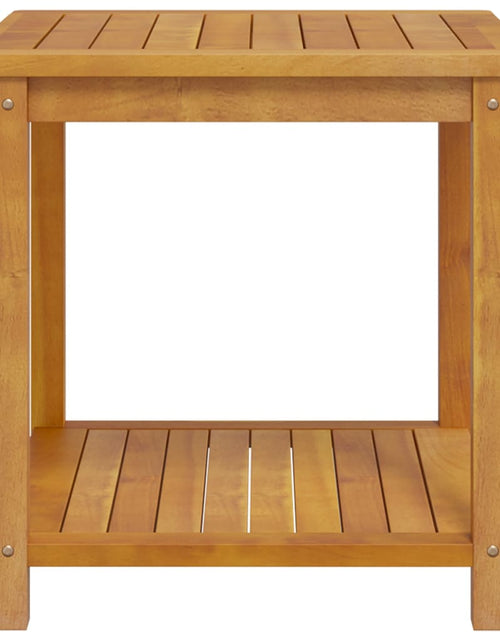 Încărcați imaginea în vizualizatorul Galerie, Masă laterală, 45x45x45 cm, lemn solid de salcâm Lando - Lando
