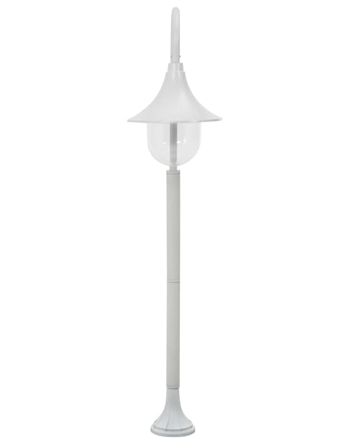 Încărcați imaginea în vizualizatorul Galerie, Stâlp de iluminat pentru grădină, alb, 120 cm, aluminiu, E27 Lando - Lando

