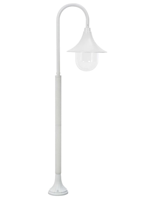 Încărcați imaginea în vizualizatorul Galerie, Stâlp de iluminat pentru grădină, alb, 120 cm, aluminiu, E27 Lando - Lando
