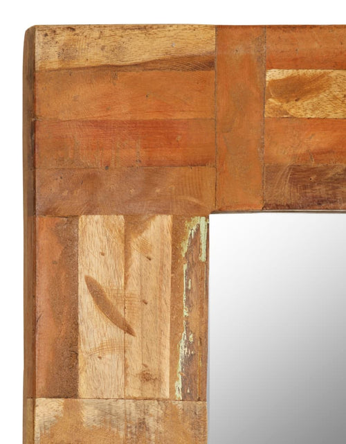 Încărcați imaginea în vizualizatorul Galerie, Oglindă de perete, 60 x 60 cm, lemn masiv reciclat Lando - Lando
