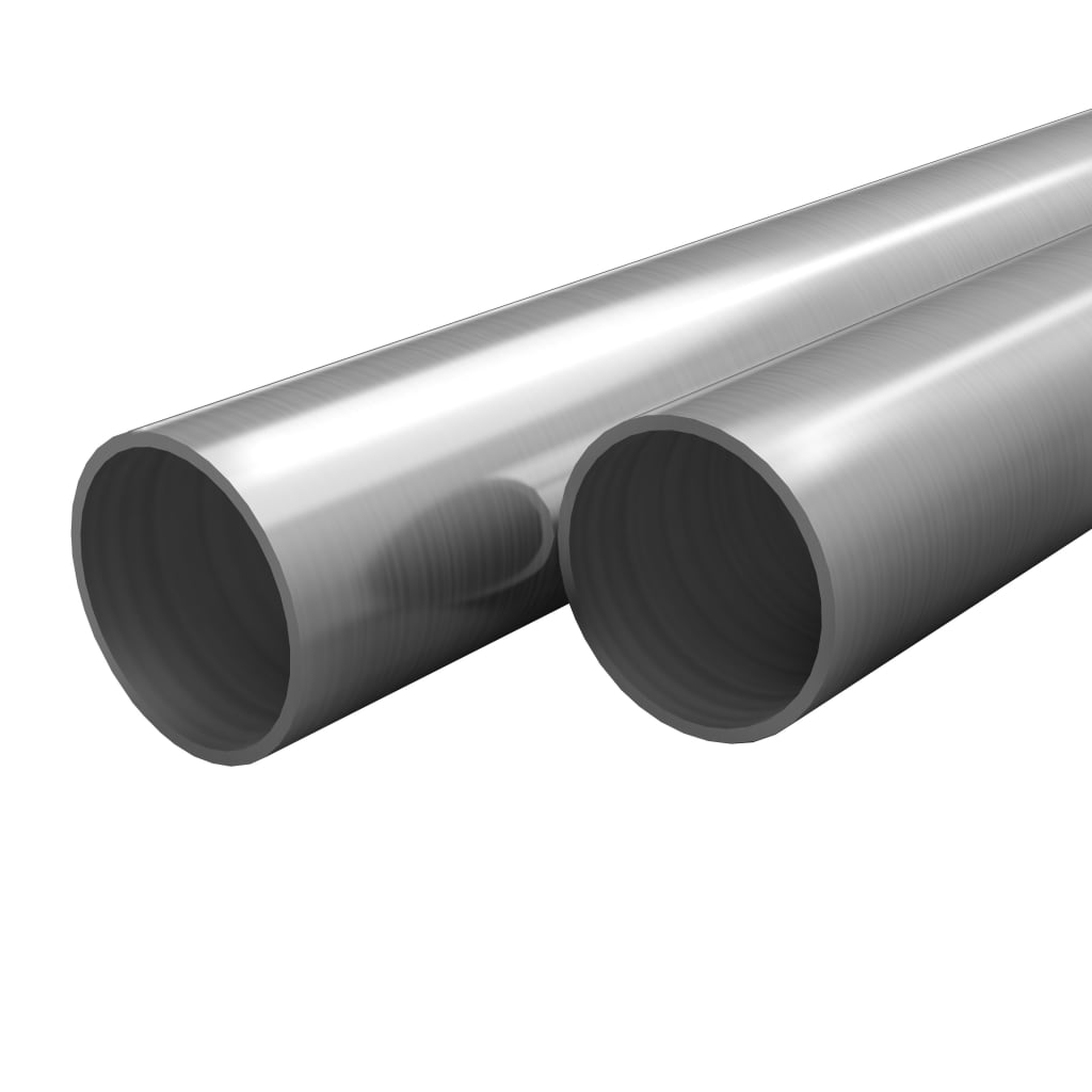 Tuburi din oțel inoxidabil 2 buc. Ø42x1,8mm rotund V2A 2m Lando - Lando