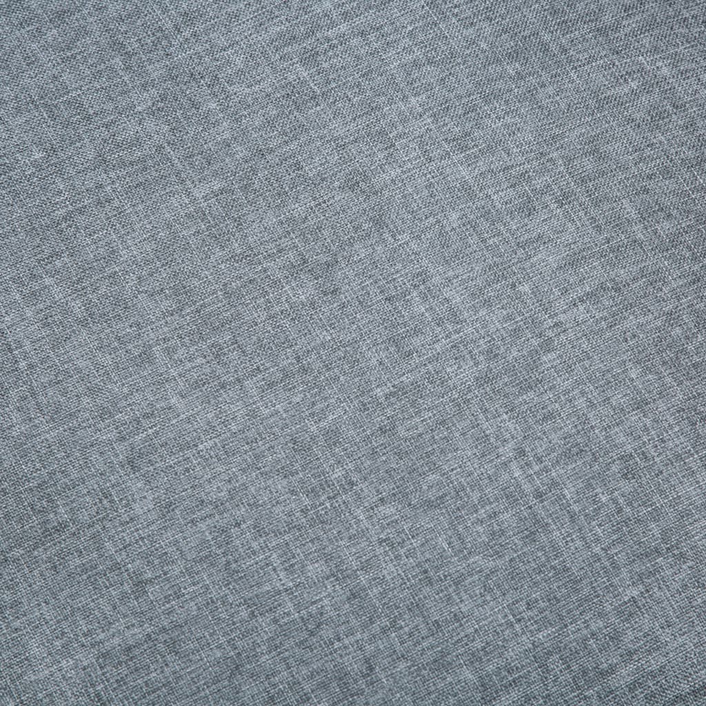 Canapea cu 2 locuri, gri deschis, material textil - Lando